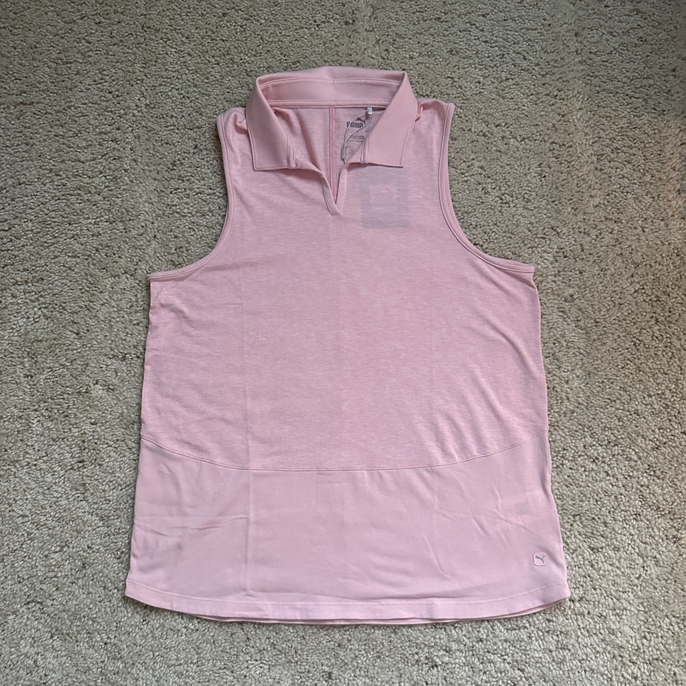 PUMA Women's Breeze Sleeveless Golf Polo NWT Sz Large (305)